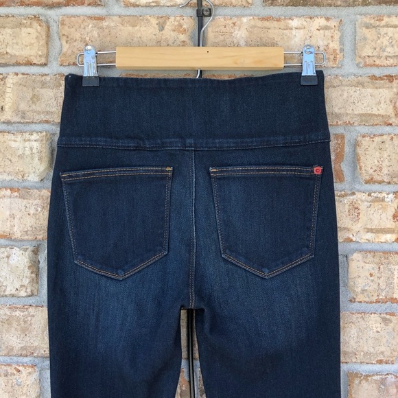 SPANX The Signature Side Zip High Waist Dark Wash Skinny Slimming Jeans 27 - Picture 8 of 16